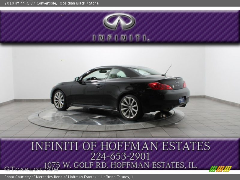 Obsidian Black / Stone 2010 Infiniti G 37 Convertible