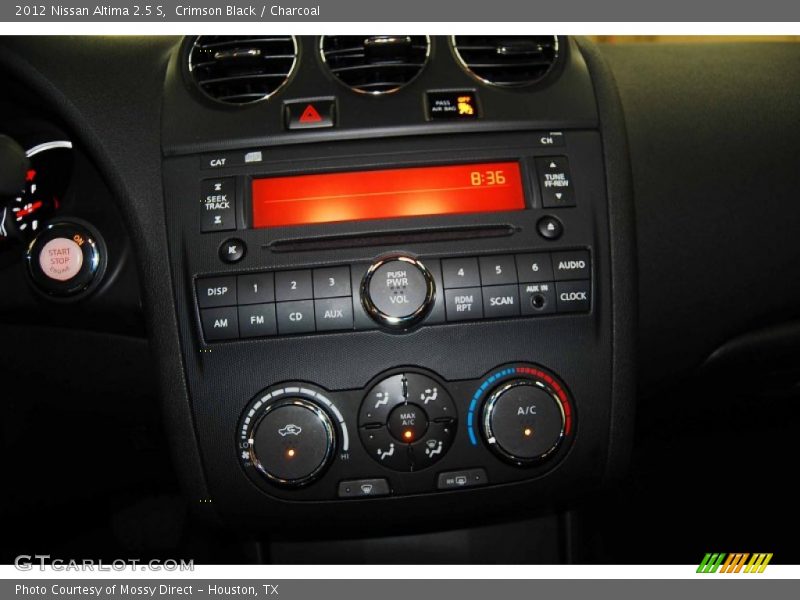 Crimson Black / Charcoal 2012 Nissan Altima 2.5 S