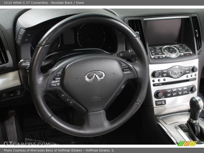 Obsidian Black / Stone 2010 Infiniti G 37 Convertible