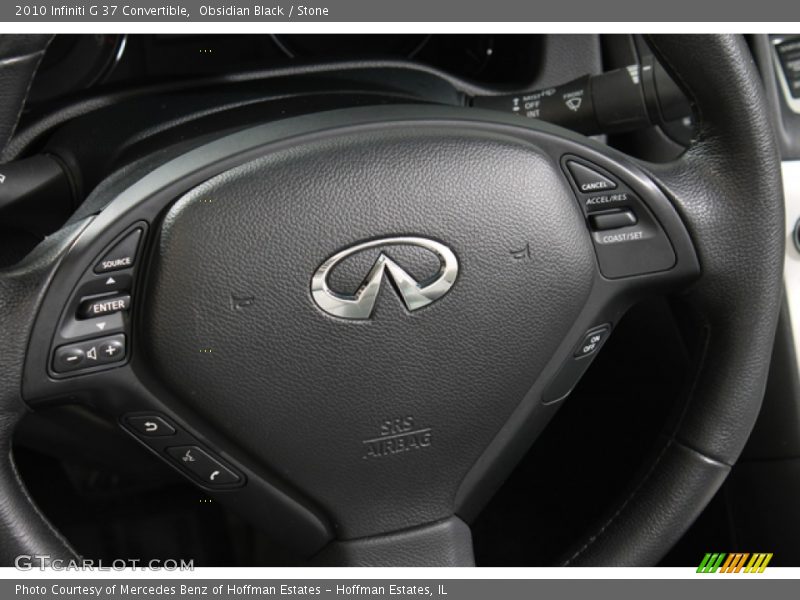 Obsidian Black / Stone 2010 Infiniti G 37 Convertible