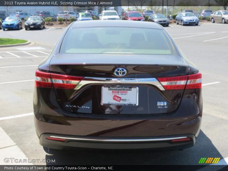 Sizzling Crimson Mica / Almond 2013 Toyota Avalon Hybrid XLE