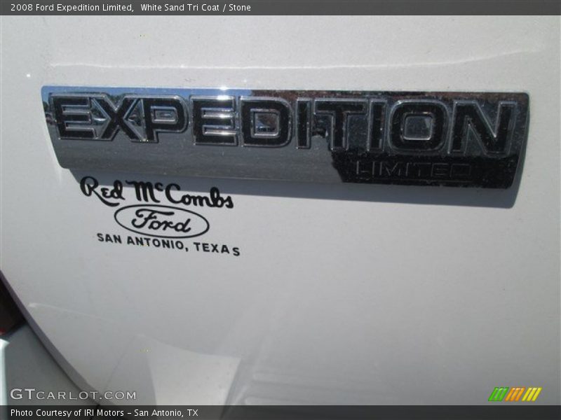 White Sand Tri Coat / Stone 2008 Ford Expedition Limited