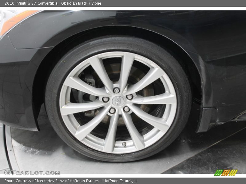 Obsidian Black / Stone 2010 Infiniti G 37 Convertible