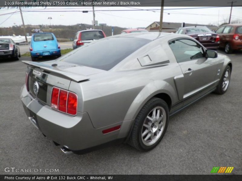 Vapor Silver Metallic / Black/Black 2009 Ford Mustang Shelby GT500 Coupe