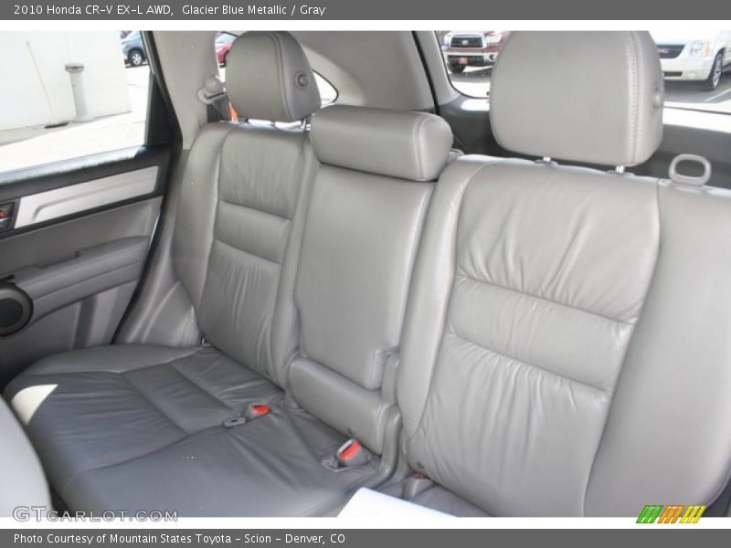 Glacier Blue Metallic / Gray 2010 Honda CR-V EX-L AWD