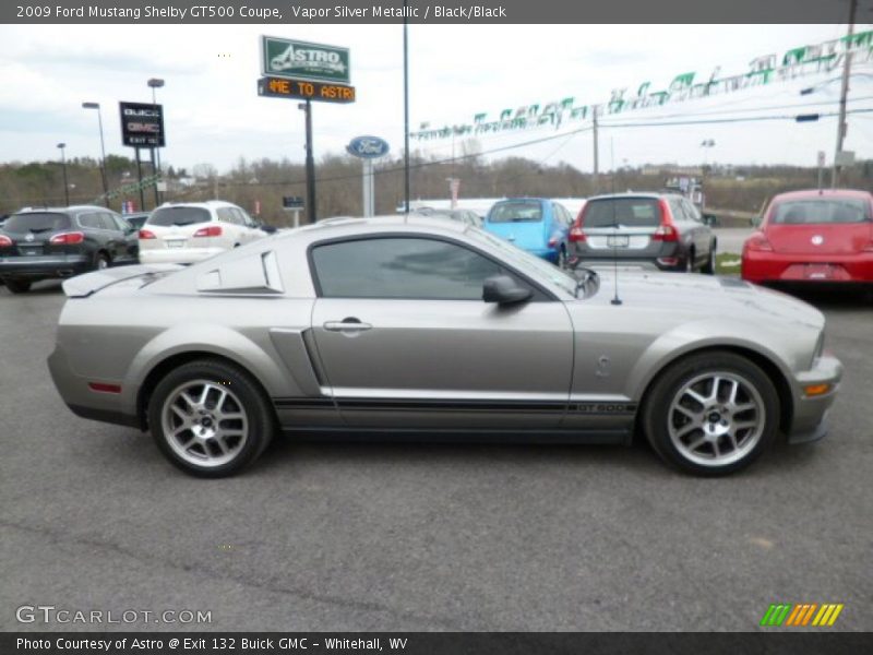 Vapor Silver Metallic / Black/Black 2009 Ford Mustang Shelby GT500 Coupe