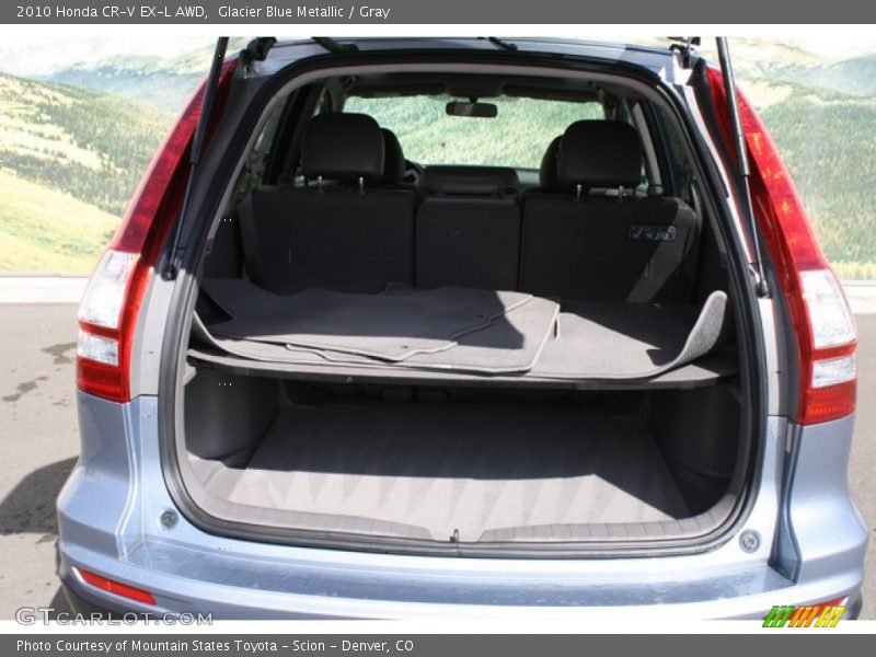 Glacier Blue Metallic / Gray 2010 Honda CR-V EX-L AWD