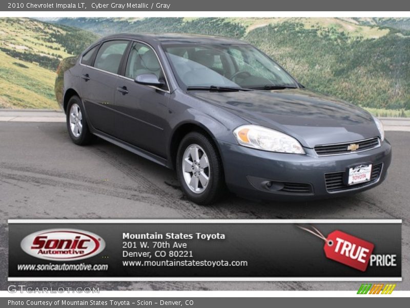 Cyber Gray Metallic / Gray 2010 Chevrolet Impala LT