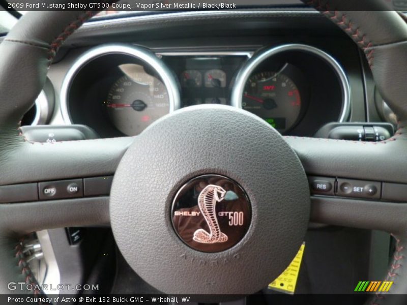 Vapor Silver Metallic / Black/Black 2009 Ford Mustang Shelby GT500 Coupe