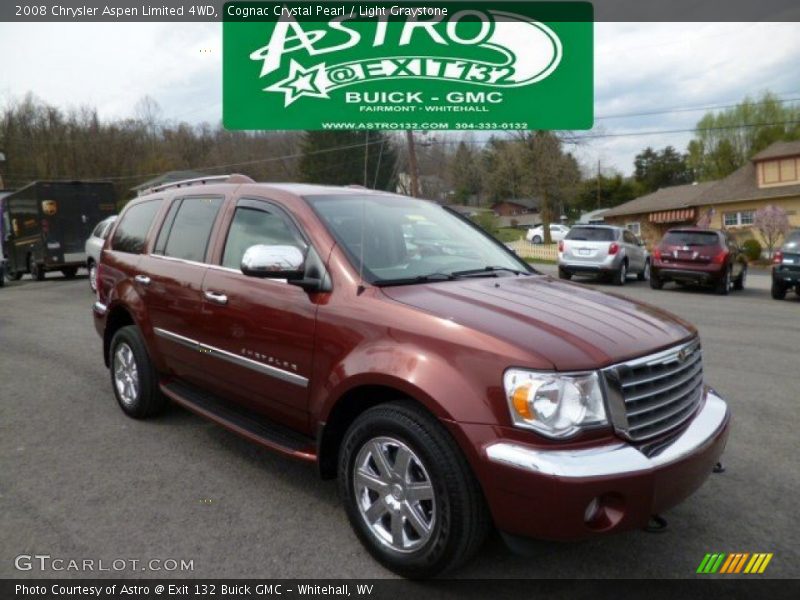 Cognac Crystal Pearl / Light Graystone 2008 Chrysler Aspen Limited 4WD