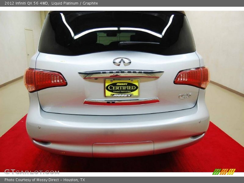 Liquid Platinum / Graphite 2012 Infiniti QX 56 4WD