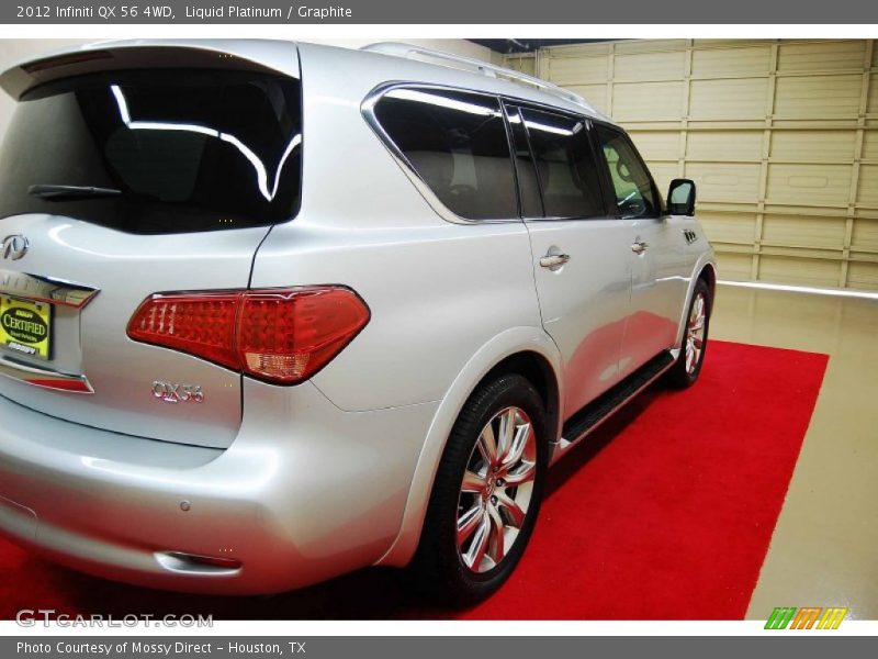 Liquid Platinum / Graphite 2012 Infiniti QX 56 4WD