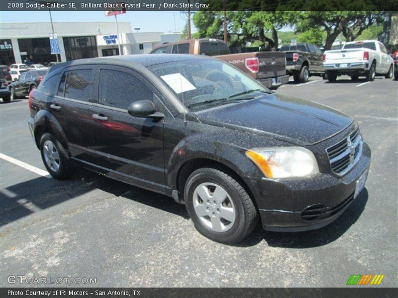 Brilliant Black Crystal Pearl / Dark Slate Gray 2008 Dodge Caliber SE