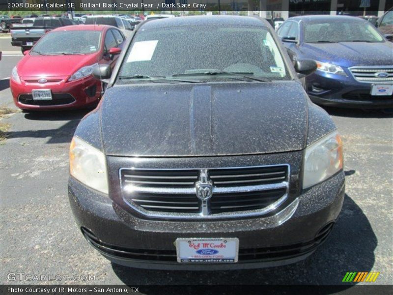 Brilliant Black Crystal Pearl / Dark Slate Gray 2008 Dodge Caliber SE