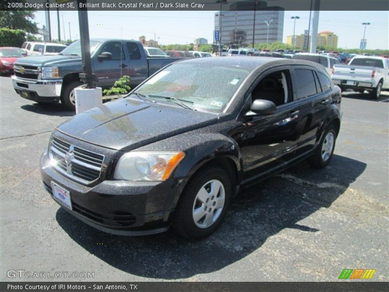 Brilliant Black Crystal Pearl / Dark Slate Gray 2008 Dodge Caliber SE