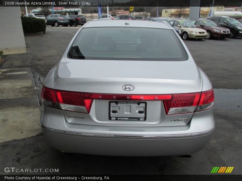 Silver Frost / Gray 2008 Hyundai Azera Limited