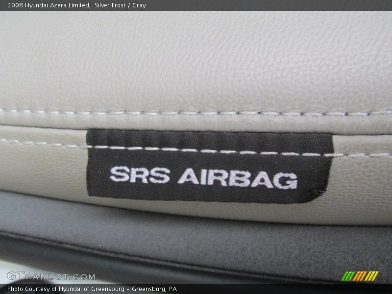 Silver Frost / Gray 2008 Hyundai Azera Limited