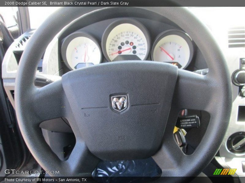 Brilliant Black Crystal Pearl / Dark Slate Gray 2008 Dodge Caliber SE