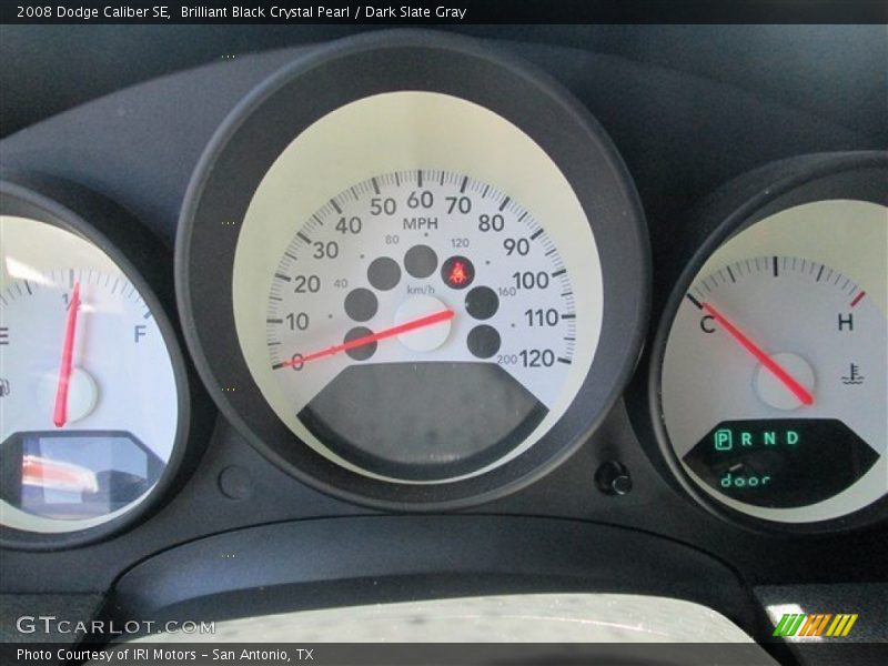 Brilliant Black Crystal Pearl / Dark Slate Gray 2008 Dodge Caliber SE