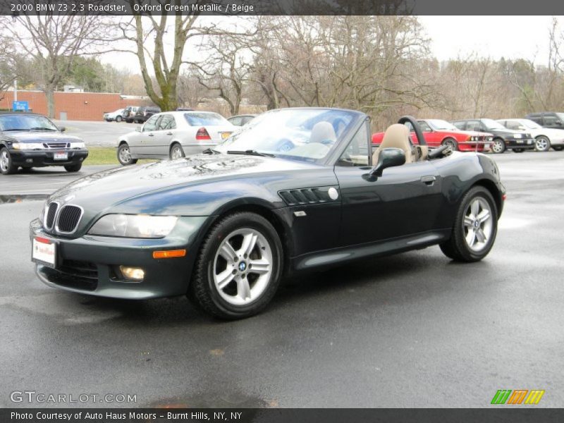 Oxford Green Metallic / Beige 2000 BMW Z3 2.3 Roadster