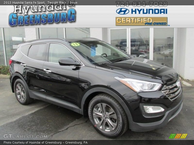 Twilight Black / Beige 2013 Hyundai Santa Fe Sport