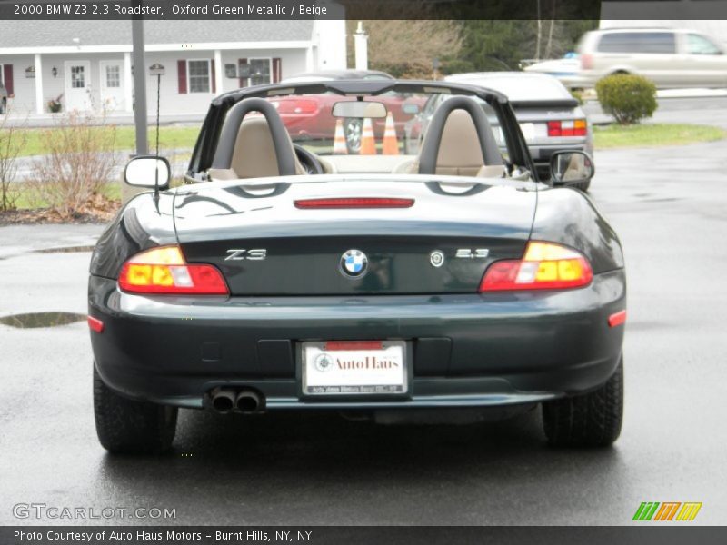 Oxford Green Metallic / Beige 2000 BMW Z3 2.3 Roadster