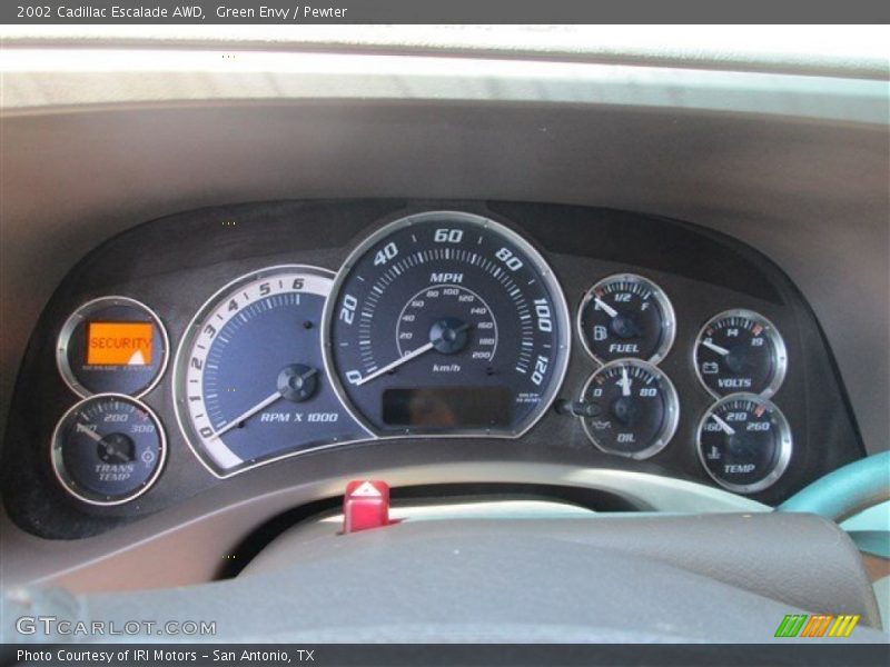 Green Envy / Pewter 2002 Cadillac Escalade AWD