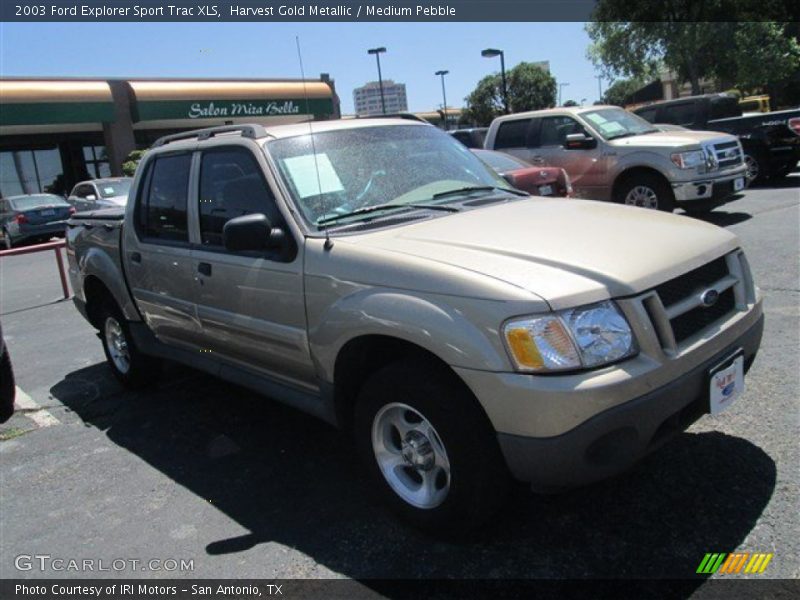 Harvest Gold Metallic / Medium Pebble 2003 Ford Explorer Sport Trac XLS