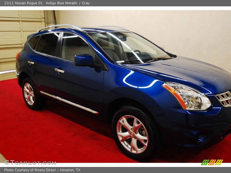 Indigo Blue Metallic / Gray 2011 Nissan Rogue SV