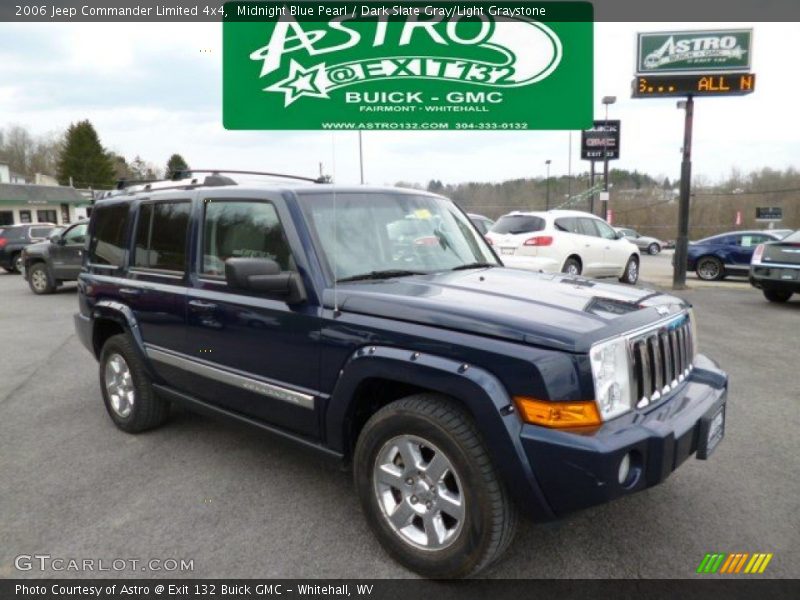 Midnight Blue Pearl / Dark Slate Gray/Light Graystone 2006 Jeep Commander Limited 4x4