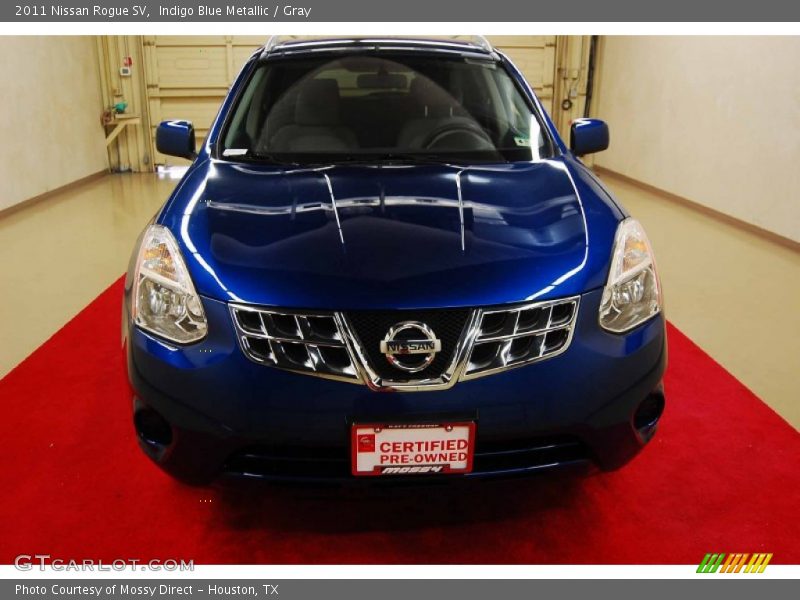 Indigo Blue Metallic / Gray 2011 Nissan Rogue SV
