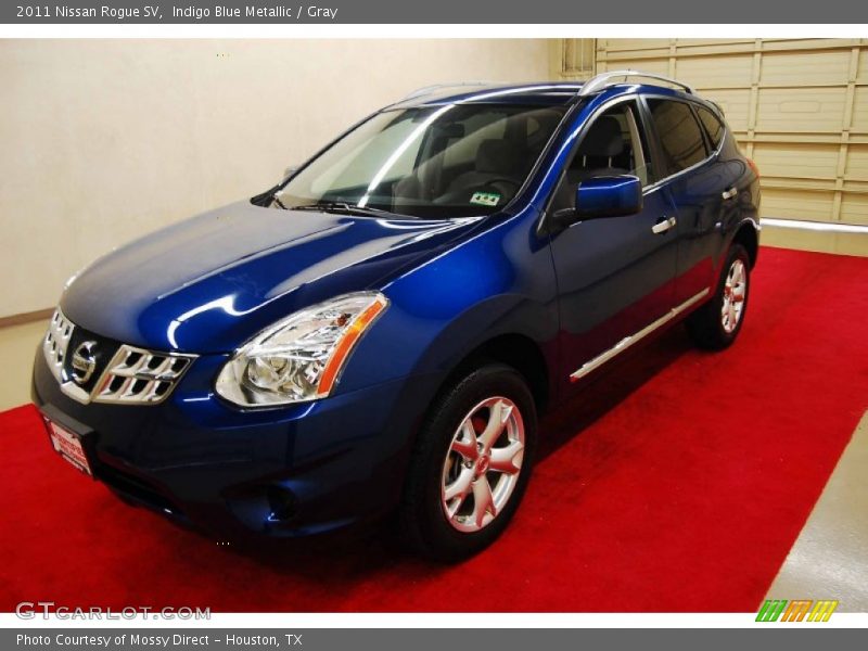 Indigo Blue Metallic / Gray 2011 Nissan Rogue SV