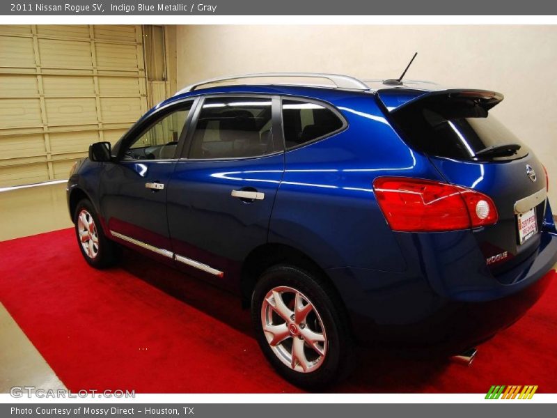 Indigo Blue Metallic / Gray 2011 Nissan Rogue SV