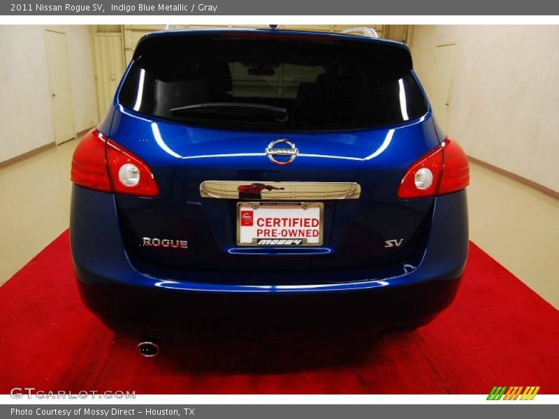 Indigo Blue Metallic / Gray 2011 Nissan Rogue SV