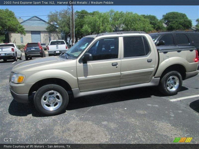 Harvest Gold Metallic / Medium Pebble 2003 Ford Explorer Sport Trac XLS