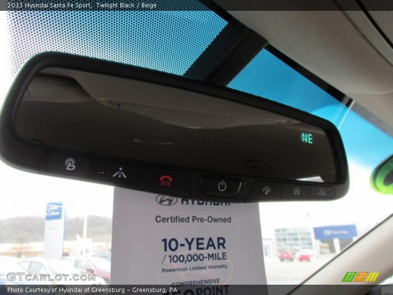 Twilight Black / Beige 2013 Hyundai Santa Fe Sport