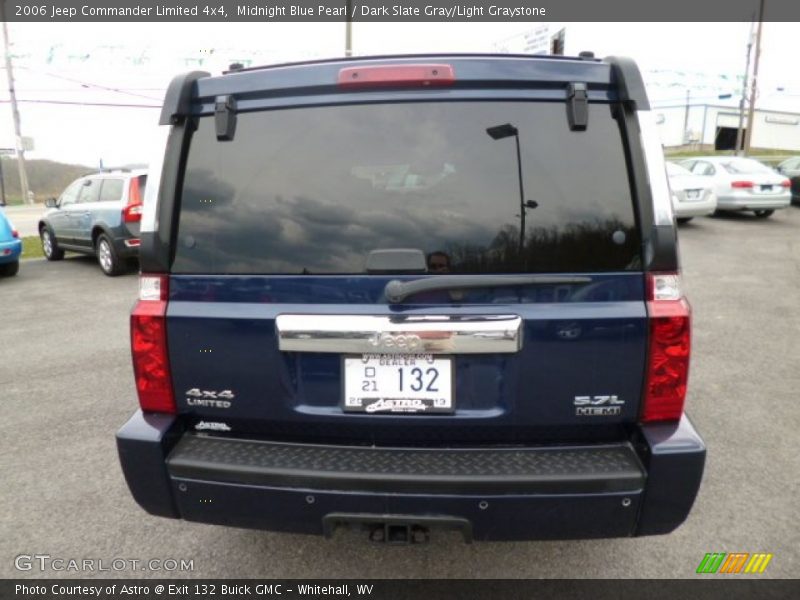 Midnight Blue Pearl / Dark Slate Gray/Light Graystone 2006 Jeep Commander Limited 4x4
