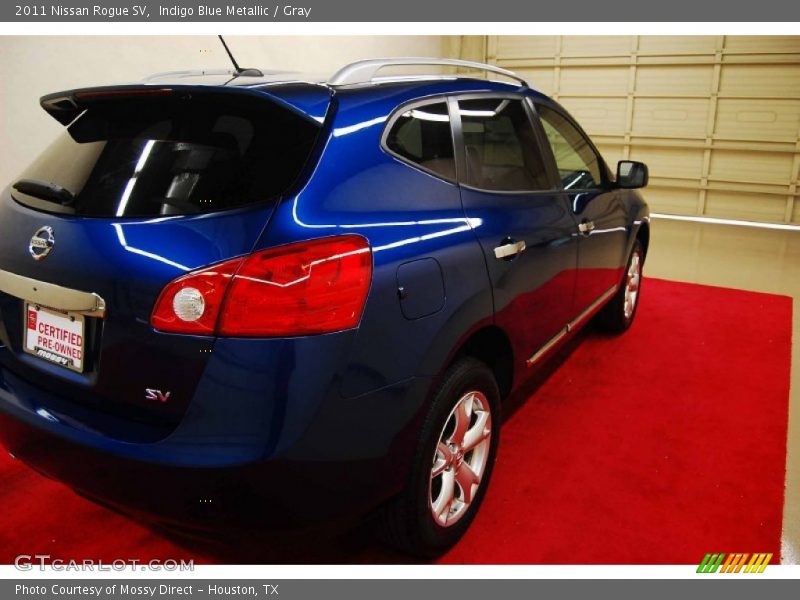 Indigo Blue Metallic / Gray 2011 Nissan Rogue SV