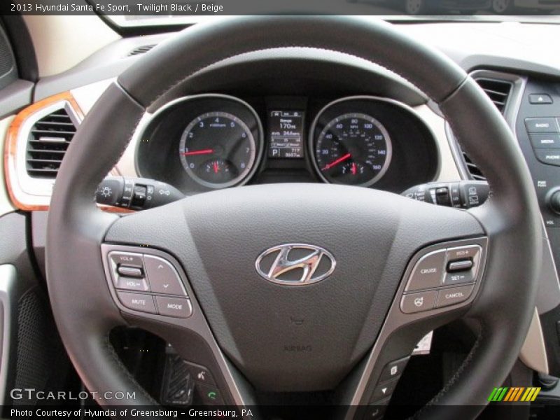 Twilight Black / Beige 2013 Hyundai Santa Fe Sport