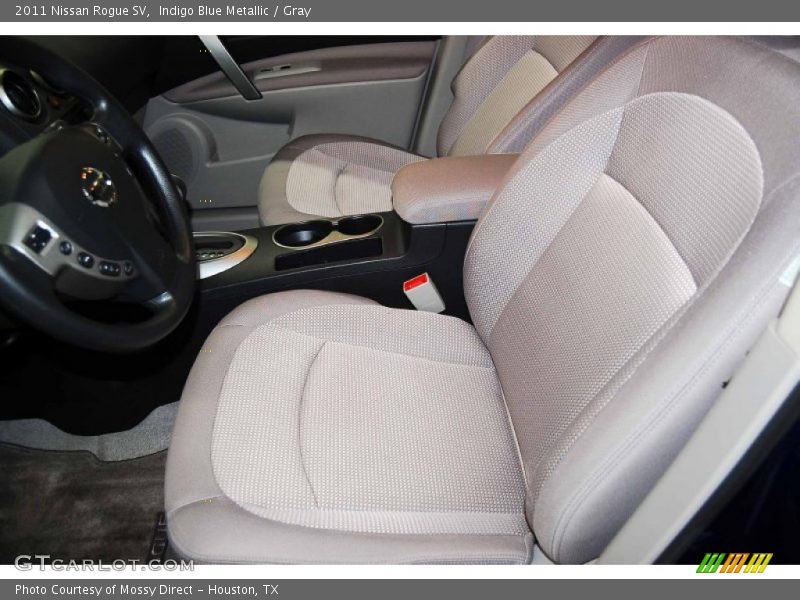 Indigo Blue Metallic / Gray 2011 Nissan Rogue SV