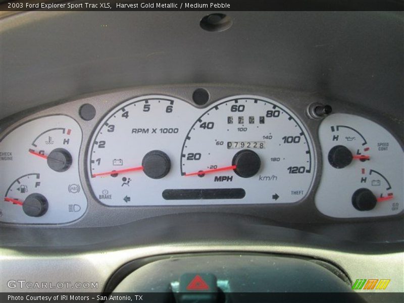  2003 Explorer Sport Trac XLS XLS Gauges