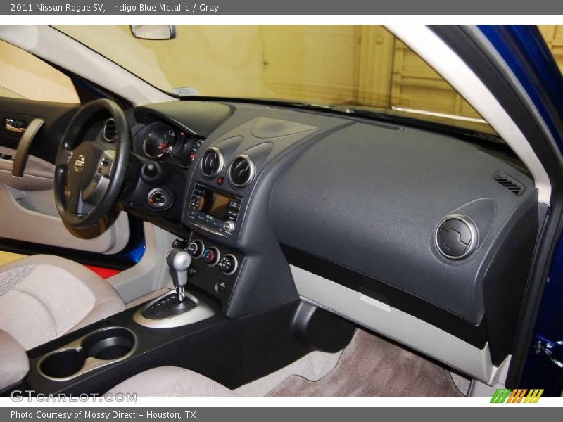 Indigo Blue Metallic / Gray 2011 Nissan Rogue SV