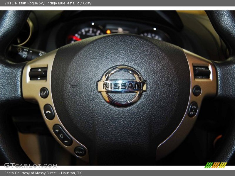 Indigo Blue Metallic / Gray 2011 Nissan Rogue SV