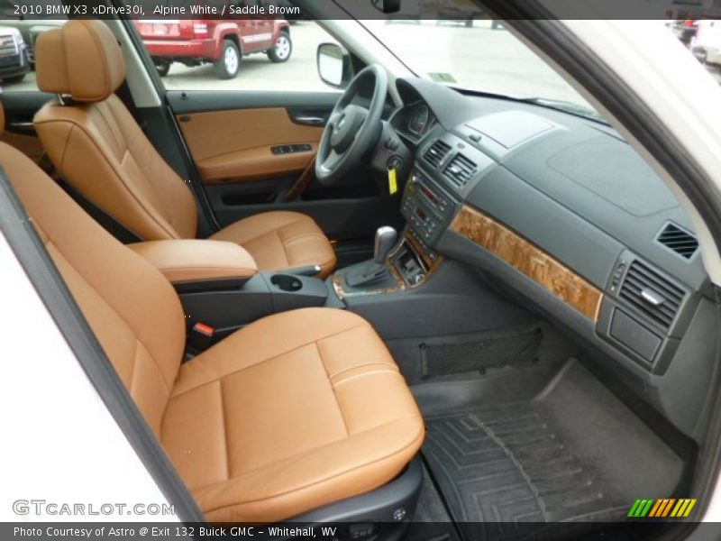 Alpine White / Saddle Brown 2010 BMW X3 xDrive30i