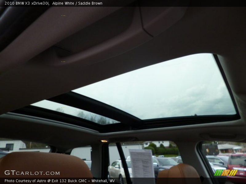 Alpine White / Saddle Brown 2010 BMW X3 xDrive30i