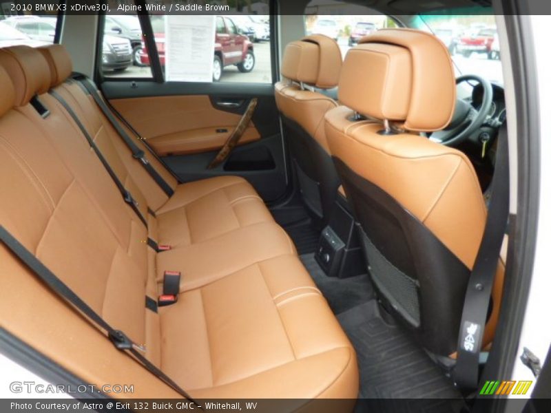 Alpine White / Saddle Brown 2010 BMW X3 xDrive30i