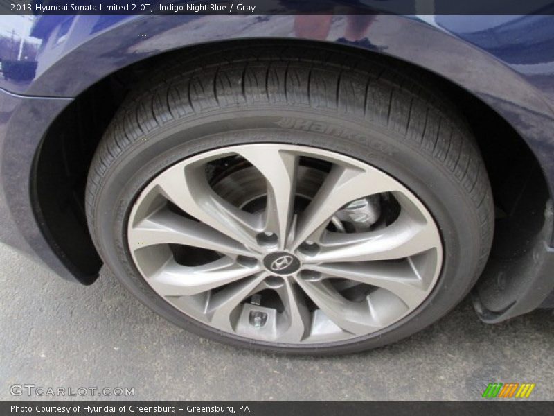 Indigo Night Blue / Gray 2013 Hyundai Sonata Limited 2.0T
