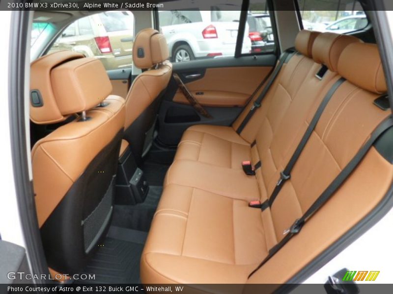 Alpine White / Saddle Brown 2010 BMW X3 xDrive30i