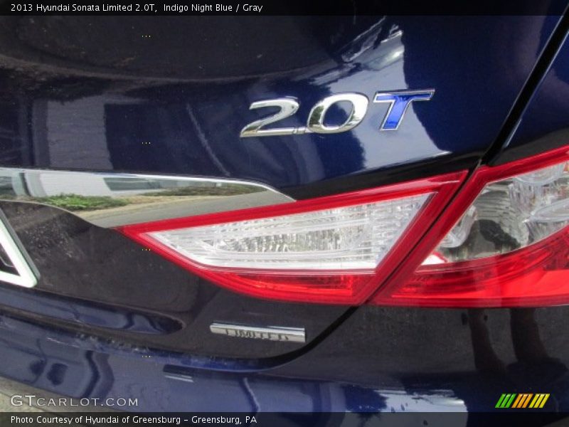 Indigo Night Blue / Gray 2013 Hyundai Sonata Limited 2.0T