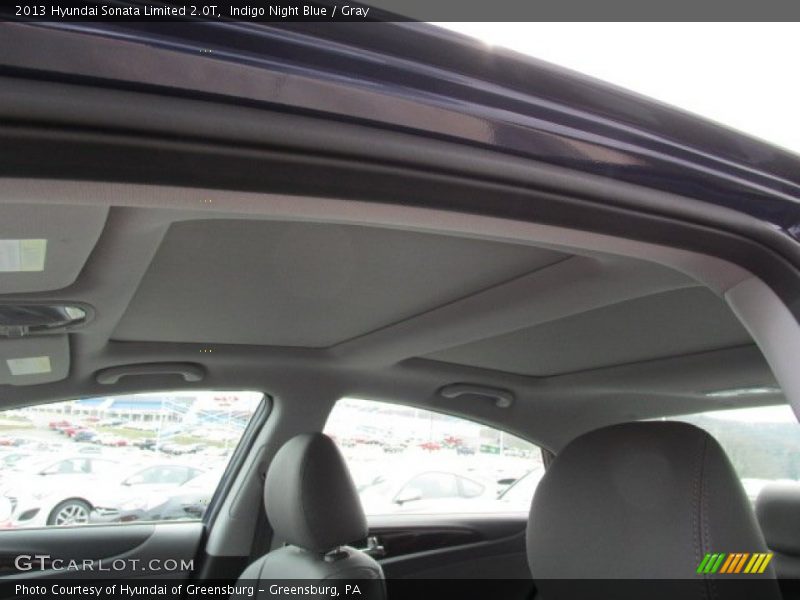 Indigo Night Blue / Gray 2013 Hyundai Sonata Limited 2.0T